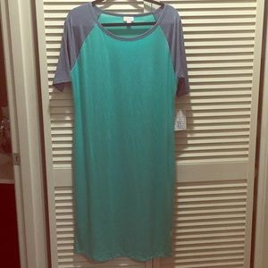 Lularoe Julia teal dress